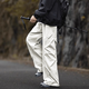 Pin Baoluo (Dingfengbaoluo) American outdoor paratrooper work pants men's spring and summer loose casual pleated design long trousers XP01 meter gray L