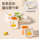 Dr MA Baby Food Box Silicone Baby Independent Emballage Box Grid Frozen Grid Fresh Storage à vapeur Moule blanc