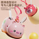 Tirez le fil de Feitian Capybara Keychain Pendant Pending Kindergarten's Day Day Birthday Gift Recwards Toys Small Gift Tirez le fil de la fraise feititienne 10