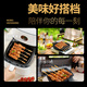 Fresh charcoal-grilled chicken leg skewers 400g, cooked and frozen, grilled bird skewers, BBQ skewers, dipping sauce, charcoal-grilled skewers, heated and ready to eat
