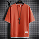 Playboy (Playboy) Herren-T-Shirt Kurzschlärmer Sommer Neues Stil FAKE TECHWAHL RUND HALKLOSE LOSSE HALFELETE T-SHIRT T-SHIRT WAFFLE CLASSIGE TOP 3880 GRÜN XL