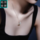 Gongzhan pt950 platinum butterfly necklace women's clavicle chain simple high-end broken gold imitation diamond platinum set chain 2025 new diamond broken ice butterfly platinum necklace about 5.6-5.8 grams