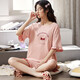 
Sweet and cute summer ladies pajamas set round neck short-sleeved home clothes GXT-6630 women GXT-6631 women M (155) [Suggested 80-95 Jin [Jin equals 0.5 kg]]