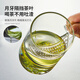 Niye green tea cup glass crescent filter tea cup personal high-end water cup men's tea cup glass drinking tea cup