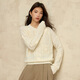 ROMON high-end knitted sweater for women handmade crochet pure cardigan 2025 spring new retro jacquard pullover thick sweater stycoon rice equal size