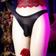 Sexy Men's Solid Color tanga de gran tamaño seda de hielo ultra delgado Triángulo de separación de bala sexy sexy jj