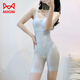 
Catman (MiiOW) summer cold-sensing clothes and hip-lifting pants underwear for women's onesie tights with chest pads and body comfort without traces. Snowflake ice-sensing clothes S2353# black L 101-116Jin[Jin equals 0.5 kg]
