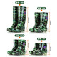 Bottes de pluie Tendon de bœuf épaissis semelle haute cylindre des hommes de travail résistant à l'usure Boots d'eau courts moyens de couverture de cylindre