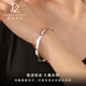 Duozun pt950 genuine platinum bracelet for women, platinum three-dimensional blessing bracelet, new Chinese Valentine's Day gift for girlfriend, custom styles available (contact online customer service)