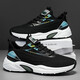 All-match breathable casual shoes for men's lightweight soft sole sneakers soft sole wear-resistant men's shoes for summer commuting outdoor trendy shoes JX-YC-683 black 42