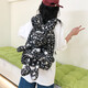 Cute cartoon rabbit backpack doll new large capacity fashionable travel backpack internet celebrity schoolbag student black