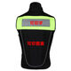 Motorcycle riding clothing men's summer reflective clothing vest printed bicycle vest team uniform motorcycle travel uniform JK-34 green (with back protector-printed image) 5XL