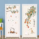 Cradle Rabbit Neuer chinesischer Stil Persimon Ruyi Tür Aufkleber Ganzes Bed & Breakfast Wandaufkleber Tapete Badezimmer Glas Selbstkleber Kleiderschrank Dekoration Aufkleber MT-6629