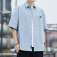 Pure cotton loose version summer new short-sleeved shirt men's casual workwear thin shirt mid-sleeve versatile jacket outer wear military green GF20315/2216 3XL recommended 165-180Jin Jin equals 0.5 kg Pure cotton loose version summer new short-sleeved shirt men's casual workwear thin shirt mid-sleeve versatile jacket outer wear military green GF20315/2216 3XL recommended 165-180Jin Jin equals 0.5 kg