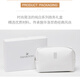 SWAROVSKI 618 zipper shines, fashionable, simple and atmospheric, white storage bag, storage bag, toilet bag, white handbag, 15 12 5.5cm