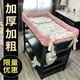He Jiangong diaper table with guardrail crib steel storage rack with fence movable care table milk powder diapers multi-function cream color [buy fence contact customer service] Gift universal wheel / length 900 / width 500 / height 1050 /