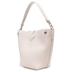 Longchamp Silver Hardware Accessoires Leder Eimerbeutel One-Shoulder Crossbody Handtasche Tasche Super Small Damen Light Beige Grundpaket (Bag + Staubbeutel)