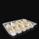 Wilkie Dumpling Storage Box Disposable Dumpling Compartment Freezing Box One Box One Cover Food Grade Special Storage Box Quick Freezing Packing Box 20 Grids 10 Pieces 1 Layer