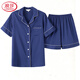Langsha 2025 Leichte Luxus-Satin-Pyjamas Fraueneiseice Seiden Kurzarm Shorts sexy dünne Imitation Seiden-Stritzjagd Zweiteiler 3899 Bohnenpaste M (85-100Jin [Jin Equals Equals Equals]))