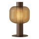 Nachteile leichte Dekoration Licht Luxus Schreibtisch Lampe Nordic Moderne einfache Glasdesigner Wohnzimmer Schlafzimmer Modell Zimmerlampe M1047 Rauchgrau großer Knopfschalter