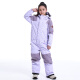 GsouSNOW children's ski suit one-piece girls suit professional splicing waterproof thickened warm veneer boys snow suit snow pants yellow (same style for men and women) 160