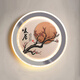 Sanxiong aurora 2025 nueva luz de pared lámpara de noche sala de estar de la pared de la pared de la pared del pasillo del pasillo creativo de la sala decorativa de la sala decorativa 9898 la luz del cisne del azul 280 mm