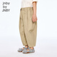 Jnby por Jnby New Style Jiangnan Cloth Ropa para niños Pantalones cónicos CONTERACIÓN SOLID SOLID COTHER 25 Autumn Boys and Girls 1P7E12370 250/Khaki 130 cm