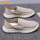 Jeep (Jeep) Old Pékin Chaussures en tissu de Pékin Summer Summer Trendy Volyle Toile Chaussures Chaussures décontractées paresseuses pour hommes SHAUTES TRENDY YS9901 BEIGE 41