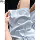 Cotton Summer Ice Seide Yamamoto-Shorts für Frauen 2025 Neue kleine hohe Taille dünne losen Sport 5-Crop-Hosen 1486 hellpurpur [hohe Qualität 14,5] L 110-120jin [Jin entspricht 0,5 kg]