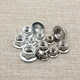 Wen Yijia iron galvanized/304 stainless steel hexagonal metal flange lock nut lock nut GB6183GB6187 M5 nylon (1000 pieces) iron white zinc