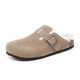 Devo Life Genuine Leather Cork Boking Fishing Birken Zapatos Biras de vaca Semi-Tork Splolo Sombry Bag Bag Head 6231 Color de arena todo incluido 43 (zapatos para hombres)
