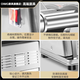 OIMG Japan imported quality electric noodle press machine noodle machine fully automatic stainless steel small rolling machine new model stainless steel 4-cut type (1.5mm round face + 2.5mm round