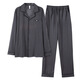SEPTWOLVES PAJAMAS MENS PAJAMAS Spring and Automne Coton Pure Coton à manches longues CARDIGAN LA LORD COTTON MENS MENS COTTON Vêtements 12202 L