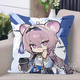 Ark of Tomorrow, Luosen Chongyue Amiya Dormitory Nap Sofa Pillow Bedside Bedside Backrest Cushion Pillow D1047 XiQ 45cm*45cm Pillow core with centimeters + double-sided picture