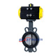 D671XP-10/16C Pneumatische Schmetterlingsventil WCB-Ventilkörper 304 Platten E-C-Ventilsitz bei/GT-Typ DN150 (304 Platte + GT-Aktuator)