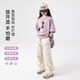 
Pitt Girls Suit Summer 2025 New Fashionable Children's Sports Short Sleeve Fashion Street Big Children Casual Work Pants 15265 Apricot 19150 Purple 120 cm