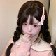 Two Worlds Cute Cartoon KT Cat Hair Clip Women's Side Bangs Clip Headwear Hair Clip 2025 New Hair Clip Long Duckbill Clip KT Cat