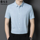 CEO Yageol Mulberry Silk Short Sleeve Shirt Herren Sommerdünngeschäft und lässig High-End-Anti-Falten-freie-freie-freie Herren-Hemd 9901-Langer [Langschleifen] XL 180 [vorgeschlagen 140-160jin [Jin gleich 0,5 kg]]
