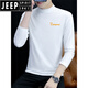 Jeep Spirit Pure Cotton Halbschildkragenpullover Basishemd Herren-Langsalz T-Shirt Middle Color Middle Collar Spring und Herbst Herren Unterwäsche T-Shirt außerhalb Herbst Kleidung LH-TH-AUSBAR