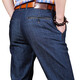 MONTAGUT (MONTAGUT) broken 2025 autumn thin jeans men's loose oblique socket pocket men's fashion large size thin straight jeans long 9905-20 dark blue-oblique socket pocket 32 ​​two feet four six