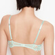 Victoria's Secret Floral Embroidery Fixed Strap Mesh Bra Water Blue Water Blue 70C
