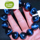 
Du Youqin bracelet cat eye stone bracelet men and women dark blue cat eye storm gem earth pattern tiger eye jade 11150 Peter stone