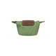 Longchamp Lepliage9 Snap Zipper Ouverture en toile Polyamide Portefeuille portefeuille Green avocat Avocado Green pour femmes