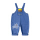 Dudu Children's's Denim Savels d'automne Vêtements Boys Pantalon tissé polyvalent Girls Automne Pantalon décontracté dessin avec les vêtements pour enfants Denim bleu 110