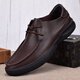
SaTCHI [the first choice for men with temperament] Single-layer leather shoes breathable soft leather business casual leather shoes men's genuine leather head layer cowhide black_9912 40_This shoe is one size larger