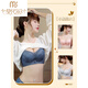 Sous-vêtements épaissis modaux pour femmes 6 cm petits seins rassemblés pour montrer de grands coffres plats en dentelle, tasses spéciales non vides, grand ensemble de soutien-gorge, monotage de lune de lune 70a 32 épaissis