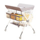 Kaninchen Xiaodi Windel Tisch Babypflege Tabelle Falten Sie Multifunktionsbaby Windel Tisch Neugeborene Baby Bad Massage Grau [plus bequem] + Lager Rack + Kleidung Stange + Aufbewahrungskorb