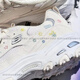 Skechers Dlites Series Strap Dad Chaussures Sports Chaussures Milky White High-Enhancing Chaussures 896155 Silver 11979-WSL Spot 39