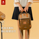 MYD Caramel Backpack Little Girl American Retro Mini Backpack College Student Maillard Bag Commuter Light Travel Backpack (S) Brown Sugar_Wheat Ear_Can Hold 10-inch Flat Tablet