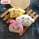 Contains spring flowers, Sanrio cartoon plush doll brooch, cinnamon dog Melody, sweet decoration, cute pin, bag accessories, fat KT cat brooch